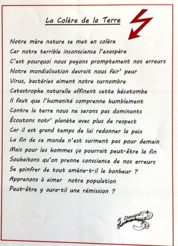la colère de la terre