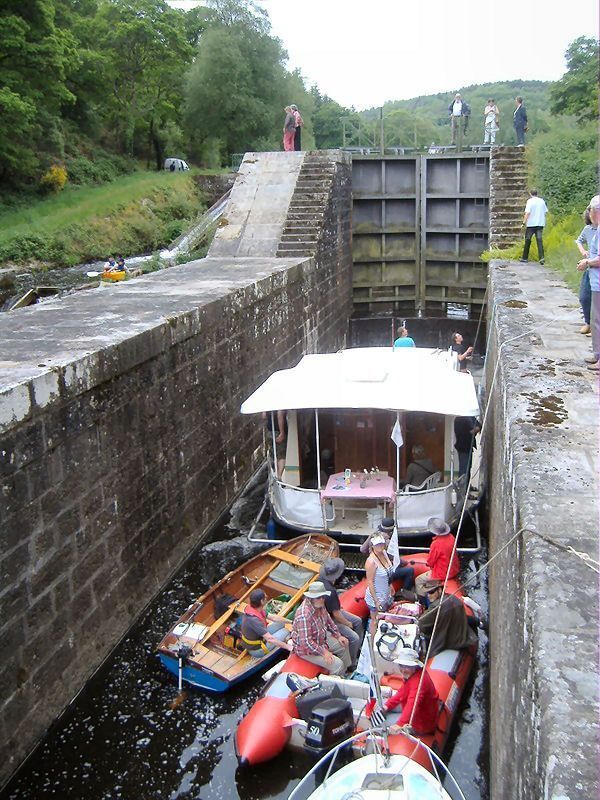 la double écluse de Guerlédan